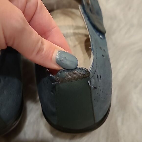 Jambu womens teal velcro side Mary Jane with heel size 8.5 - Picture 12 of 13
